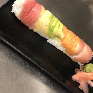 a plate of sushi