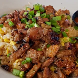 Korean Pork Belly Fried Rice