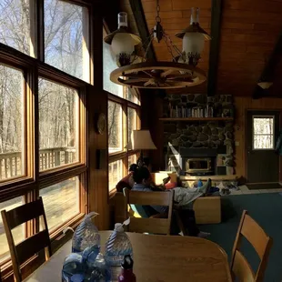 Cabin dining/living room