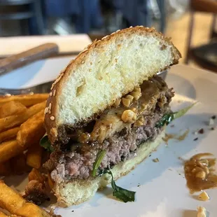 Thai Brisket Patty Burger.