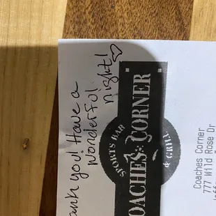 Nice note on our recipe :) made our nights!