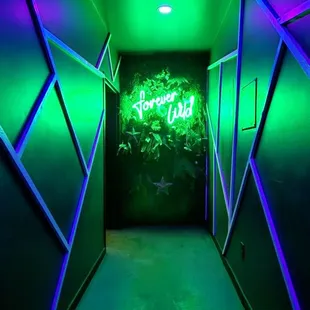restroom hallway