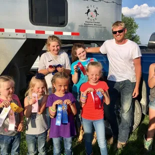 Show kids celebrating success