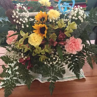 My Mother&apos;s Day floral basket