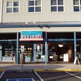 the front of the store