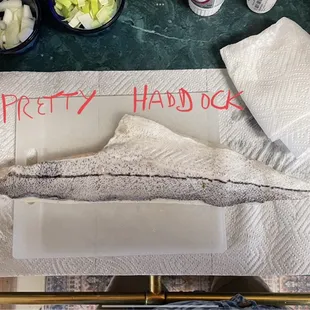 There's that fresh shiny haddock again!