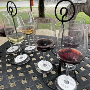 Dry and Red wine flights