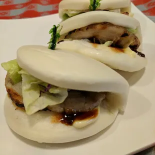 Pork steamed bun appetizer