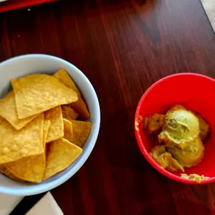 Chips and guacamole