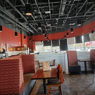 the interior of the restaurant