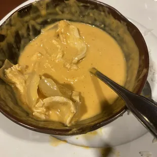 Delicious curry with chicken