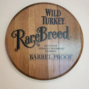 a sign for barrel proof