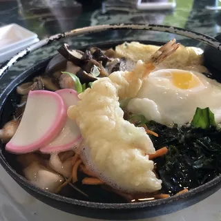 Seafood Nabeyaki Udon Soup