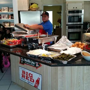 Wild West BBQ catering a party!