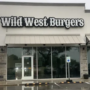 the front of the building