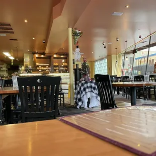 the interior of a restaurant