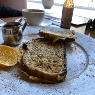 French Toast, look how thin they are. It&apos;s just toast. No French part of if