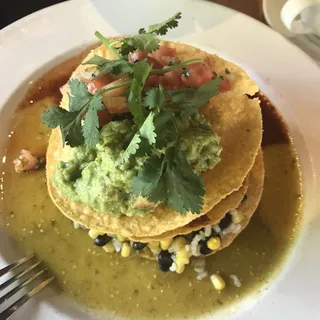 Chicken Adobo Tostada