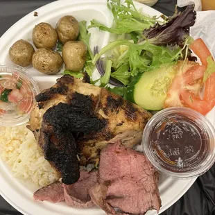 Chicken &amp; Brisket plate