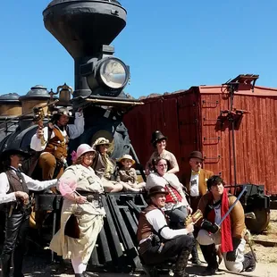 A group of costumed members from March of 2014