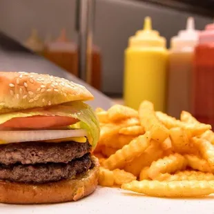 special order, double quarter pounder with cheese and season fries
