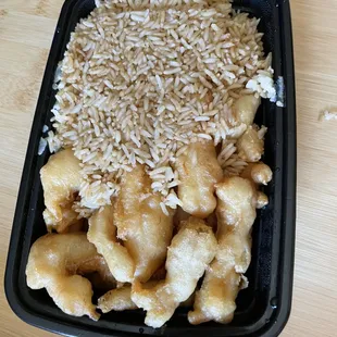 Orange chicken without veggies