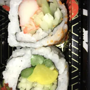 88 roll and vegetable roll no avo