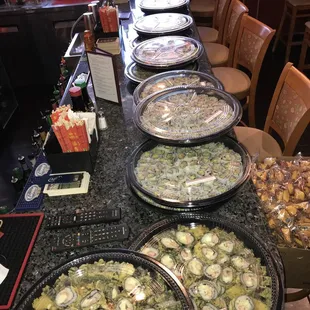 Wild wok caters!!!! This is just for one party! ^^^