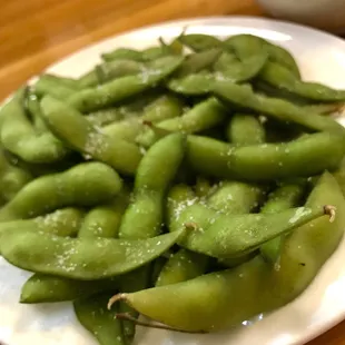 Perfectly salted edamame