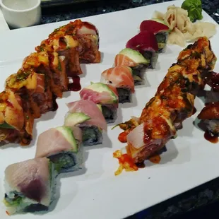 Our sushi platter