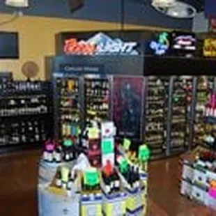 Chilled wines and cold, cold bombers, microbrews and domestic beers!