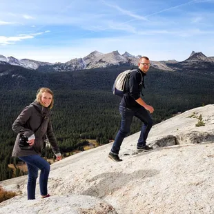 Autumn trek in Tuolumne Meadows, Yosemite National Park.