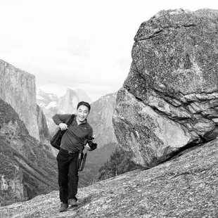 One of my incredible clients on a photography workshop in Yosemite Valley.
