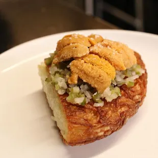 Pommes darphin with Maine uni