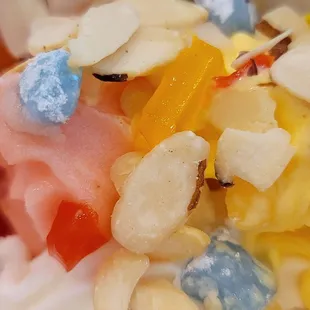 a close up of a dessert