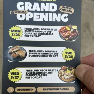 3 day special