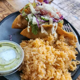 Chicken crunchy tacos