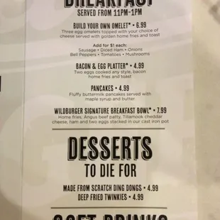 Breakfast &amp; Desserts.