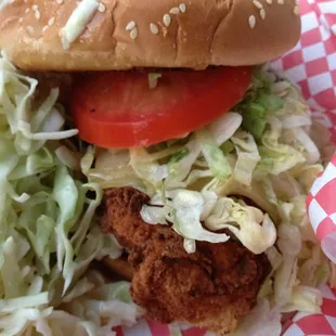The Crispy Chicken Deluxe Sandwich. (7-18-2013)