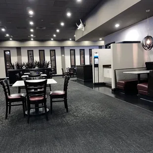 Inside the restaurant