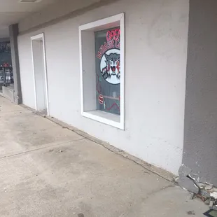 graffiti on the side of a building