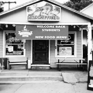 the front of the store