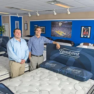 Robert Workman, and Casey Sasek at Wildcat Mattress in Nicholasville, Kentucky.