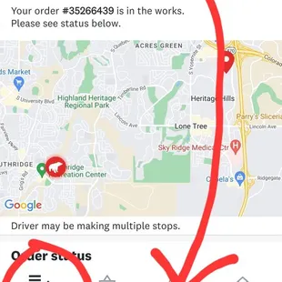 Notice the times... and order status