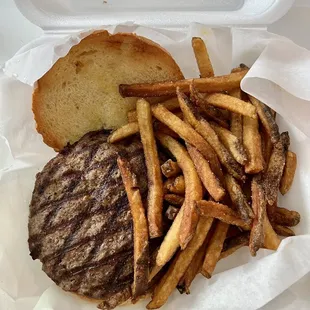Juicy Lucy and Hand Cut Fries