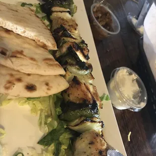 the chicken kabobs are phenomenal