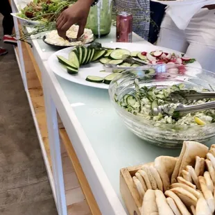 Catering a post volunteering event