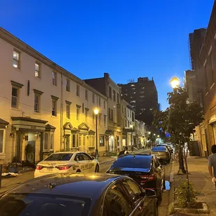 Cute street view from outside parklet seating