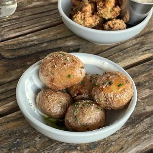 Twice cooked potatoes