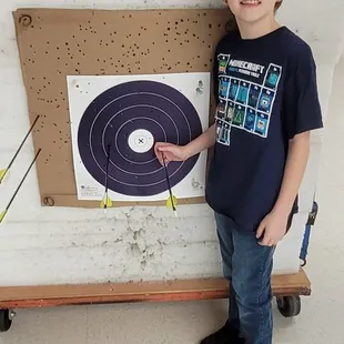 Had a great time on his first time with a bow